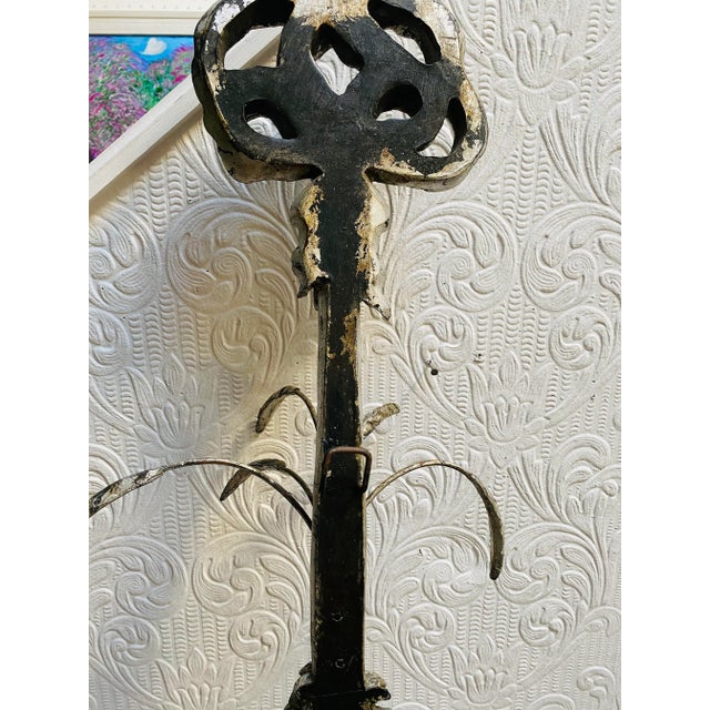 Silver Mid Century MarCo California Silver Palm Tree Coastal Sconce For Sale - Image 8 of 13