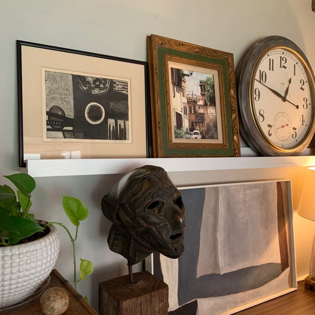 1963 "Experiment in Texture" Framed and Signed Collagraph Print For Sale - Image 9 of 10