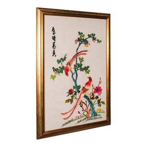 1930's Vintage Embroidered Panel