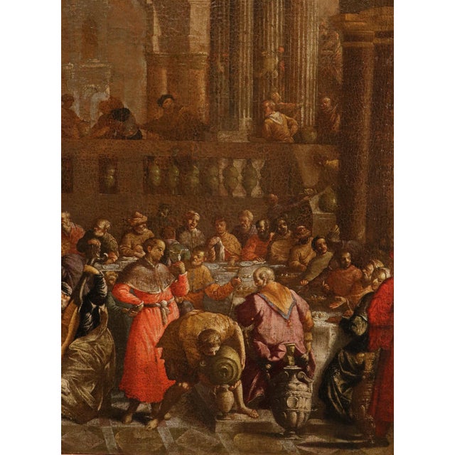 Baroque Paolo Caliari, Detto Il Veronese, Seguace, the Wedding at Cana Veronese, 1690, Oil on Canvas For Sale - Image 3 of 15