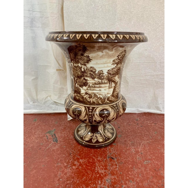 Gien Napoleon III Vase For Sale - Image 4 of 8