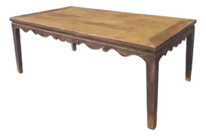 Antique Elm 82" Long Dining Table