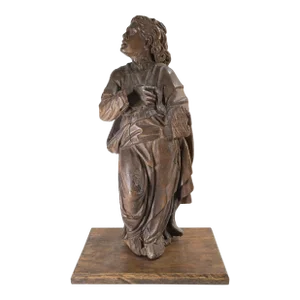 17th or 18th Century Carved Wood North German Renaissance Style Figure