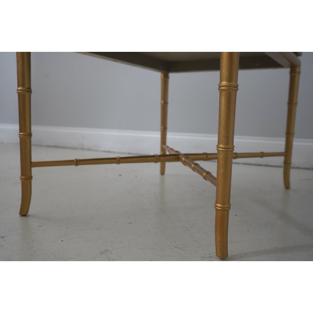 Kittinger Mid-Century Modern Faux Bamboo Side Table For Sale - Image 9 of 18