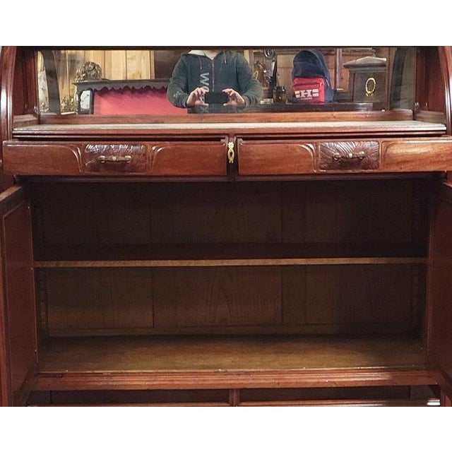 Important Art Nouveau Sideboard – Mercier Frères Paris – Mahogany, Marble, and Mirrors – Circa 1900 A very elegant and...
