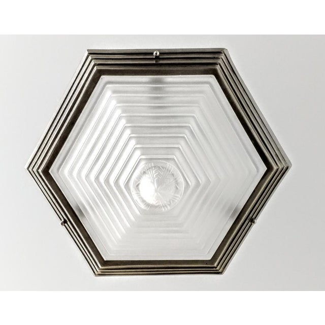 French Art Deco Pendant Chandelier or Flush Mount For Sale - Image 4 of 6