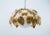 Gilded Florentine Ceiling Lamp with Opaline Glass Globe Shade, 1960s For Sale - Image 4 of 12