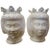 20th Century Italian White Glazed Terracotta Bust Jardinieres-a Pair For Sale - Image 9 of 13