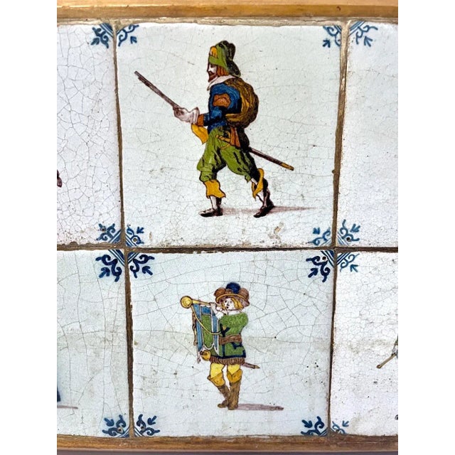 Figurative Antique Harkem Dutch Tile Plaque For Sale - Image 3 of 5