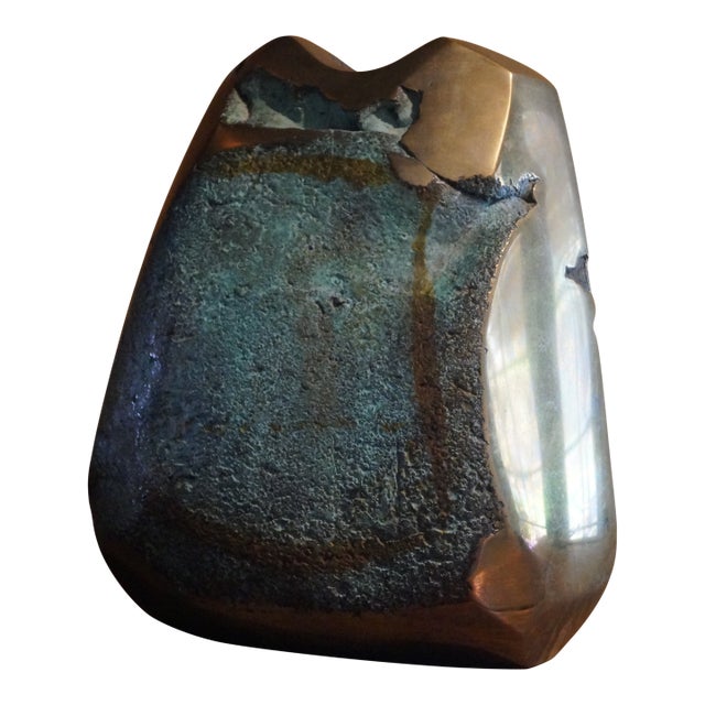 1980s Taos New Mexico Artist Clarke Jensen Bronze Sculpture For Sale