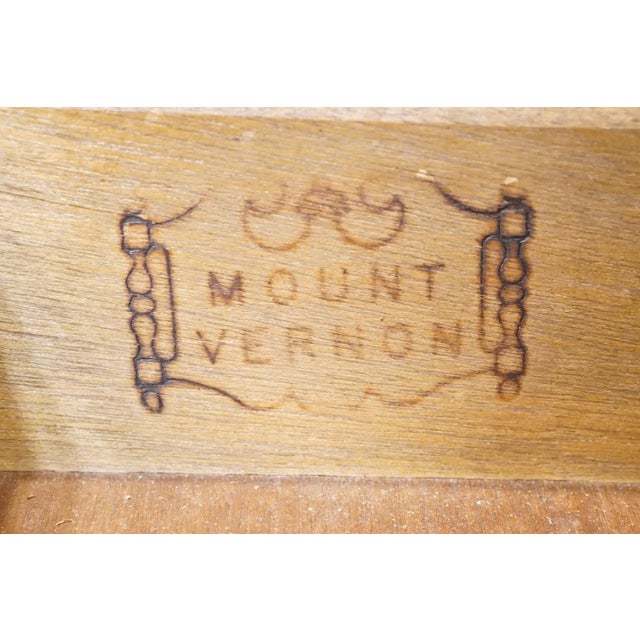 Mount Vernon Furniture Co. Solid Cherry Traditional Style 62" Buffet W. China Cabinet 100-560 For Sale - Image 9 of 13