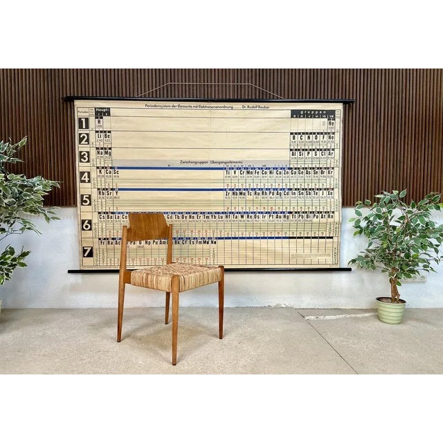Vintage Periodic System of the Elements Rollable School Wall Chart by Georg Westermann, Germany, 1960s For Sale - Image 4 of 13