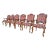Minton Spidell French Louis XV Style Walnut Dining Arm Chairs, Set of Six For Sale