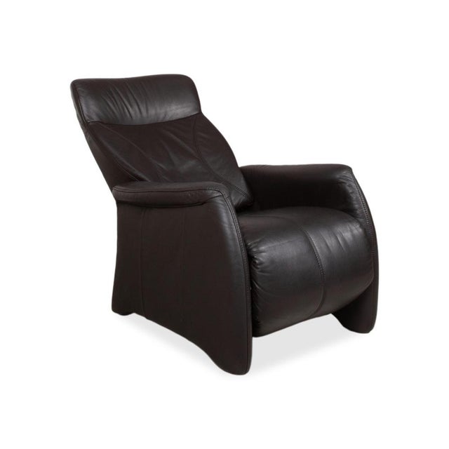 4571 Cumuly Leather Three-Seater Sofa and Armchair in Anthracite Grey with Manual Function by Himolla, Set of 2 For Sale - Image 6 of 18