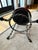 Vintage Industrial Brutalist Welded Iron Chain Stool With Red Vinyl Seat For Sale In New York - Image 6 of 6
