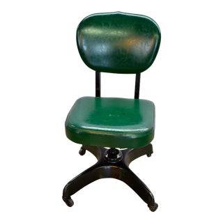 1950s Vintage Swivel Tanker Office Chair For Sale