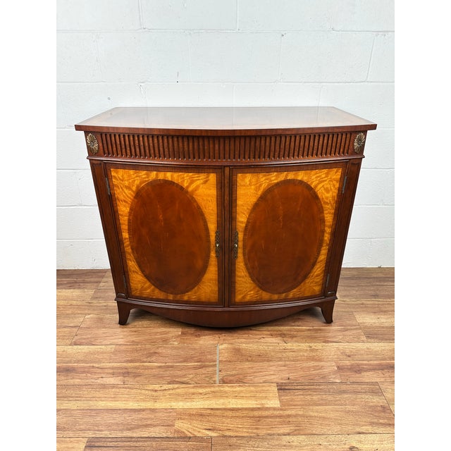 Vintage Federal Style Storage Cabinet / Server by Ethan Allen featuring High Quality Mahogany & Satinwood Construction,...