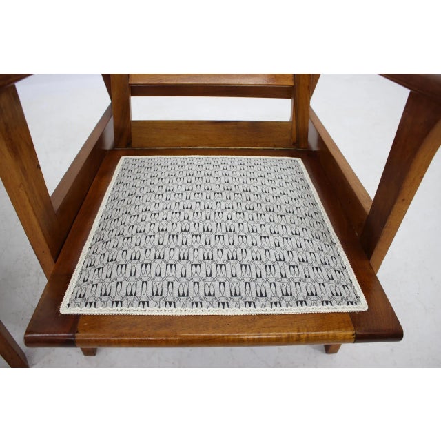 Armchairs & Stools by Antonin Heythum, Czechoslovakia, 1930s, Set of 4 For Sale - Image 16 of 18