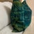 Green Handmade Adire (Tie-Dye) Decorative Throw Pillow Cover For Sale - Image 4 of 7
