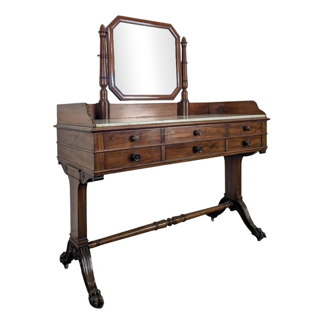 Louis Philippe Dressing Table in Mahogany For Sale
