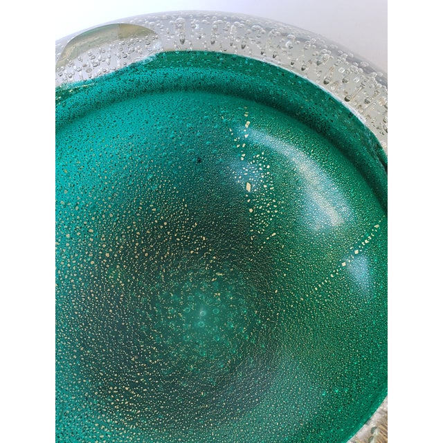 1940s Flavio Poli Seguso Murano Glass Sommerso Bullicante Bowl Ashtray For Sale - Image 11 of 15