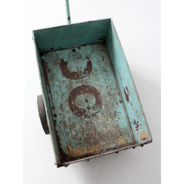 Mid 20th Century Vintage Wooden Garden Cart For Sale - Image 5 of 12