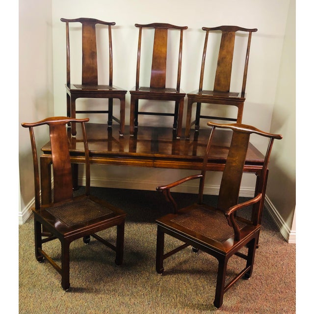 Vintage Henredon Mahogany Dining Set 6 Pieces Chairish