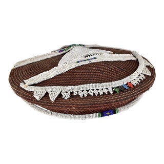 Early 20th Century Zulu Isicholo Married Woman Headdress South Africa Dori Collection For Sale