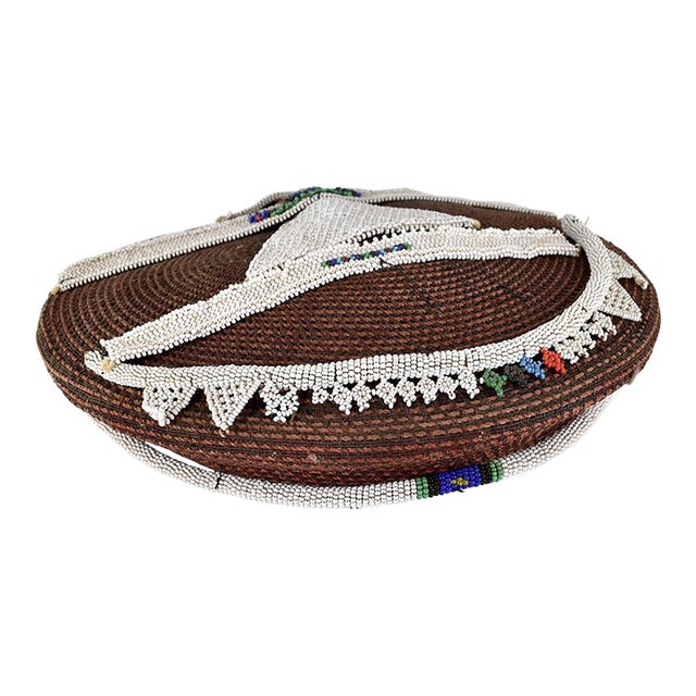 Early 20th Century Zulu Isicholo Married Woman Headdress South Africa Dori Collection For Sale