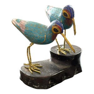 Vintage Cloisonné Enamelled Birds