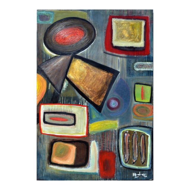 The Three Peppers - Geometric Abstract by Michael Mercado For Sale