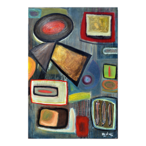 The Three Peppers - Geometric Abstract by Michael Mercado
