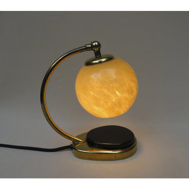 Glass and Brass Table Lamps by Marianne Brandt, 1950s, Set of 2 For Sale - Image 9 of 15