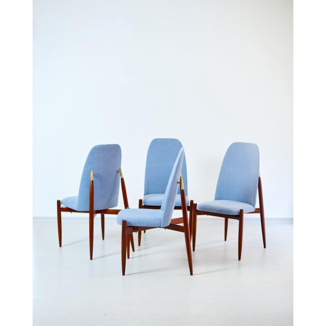 Vintage Chairs by Miroslav Navratil, 1970s, Set of 4, in Restored conditions. Designed 1970 to 1979 This piece is...
