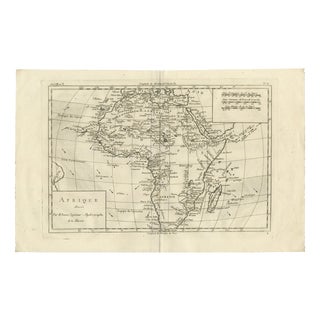 Africa Map by Rigobert Bonne, 1780 For Sale