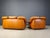 1970s Mid-Century Italian Leather Sofa Set by Ercole Biella for Grappeggia, 1970s, Set of 2 For Sale - Image 5 of 12