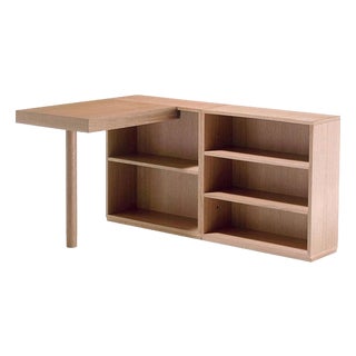 Wood LC16 Writing Desk and Shelve by Le Corbusier for Cassina For Sale