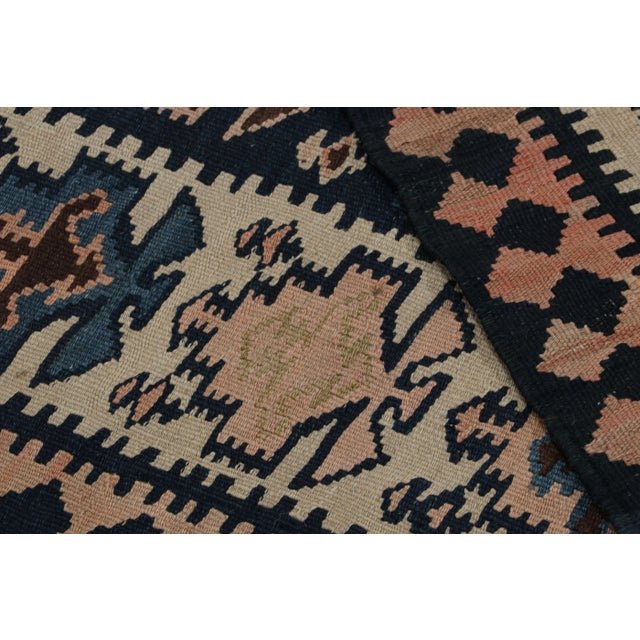 Textile Vintage Afghan Tribal Kilim Rug, With Geometric Patterns, From Rug & Kilim For Sale - Image 7 of 7