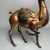 Late 20th Century Vintage Gilt Bronze Deer Figure With Cinnabar Red Accents – "Path to Wealth" Sculpture For Sale - Image 5 of 9