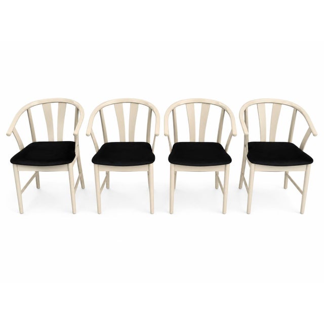 1960s Mid-Century Tärnan Dining Chair Set by Carl-Ewert Ekström for Alb. Johansson & Söner, Sweden, 1960s, Set of 4 For Sale - Image 5 of 5