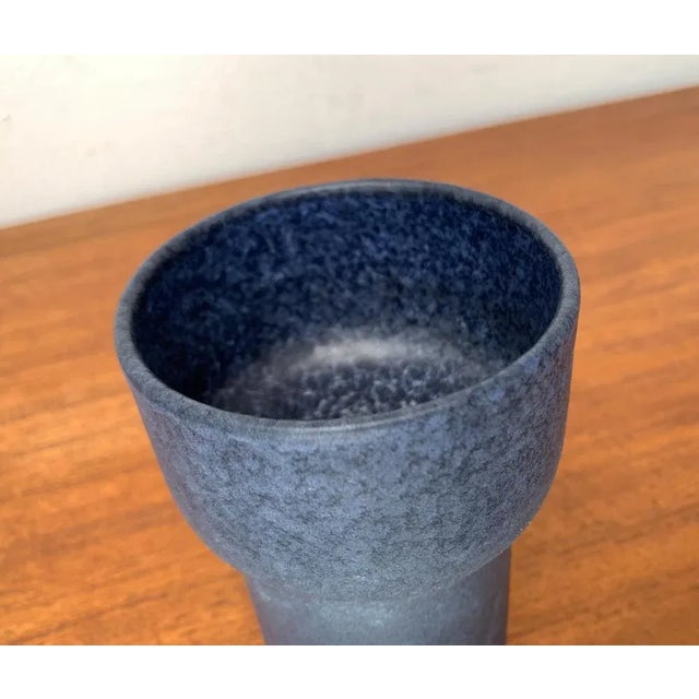 Ceramic Mid-Century German Studio Pottery Minimalist Vase from Ernst Loesche, 1960s For Sale - Image 7 of 12