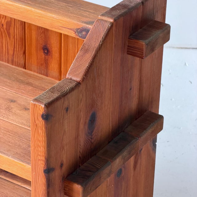 Mid-Century Modern 1970s Christian IV Danish Pine Shelf by Hans Frydendal For Sale - Image 3 of 6