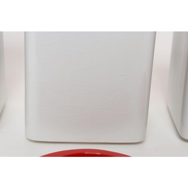 Set of Three Finnish Modern Ceramic Canisters by Richard Lindh for Arabia For Sale - Image 11 of 18