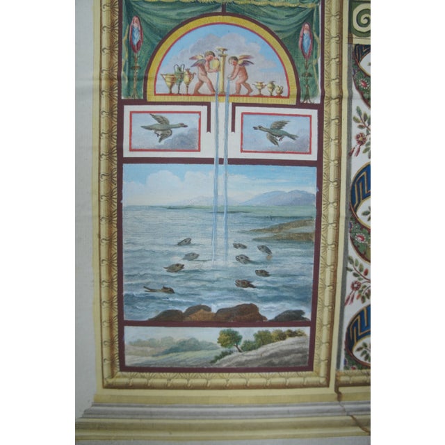 Giovanni Ottaviani 1735-1808 "Le Logge Di Raffaello" Hand Colored Engraving For Sale - Image 4 of 11