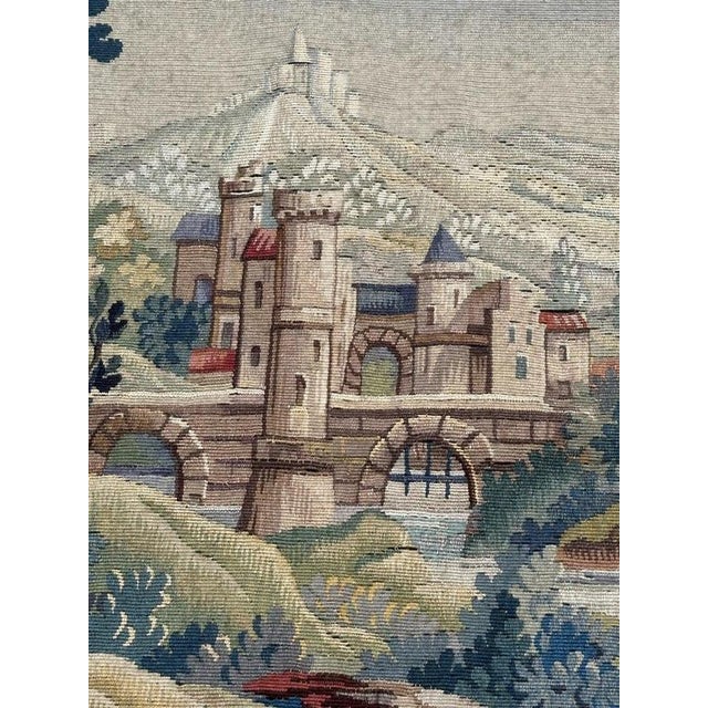Vintage French Aubusson Tapestry, 1940s For Sale - Image 16 of 18