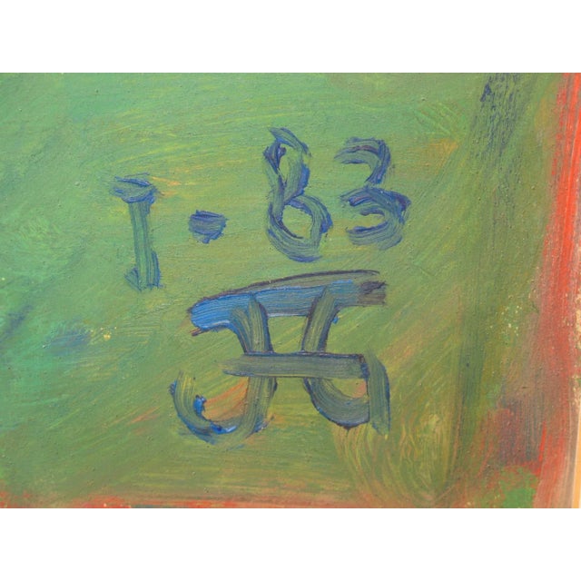 Vivid Watercolor Portrait of Lady With Scarf For Sale In New York - Image 6 of 8