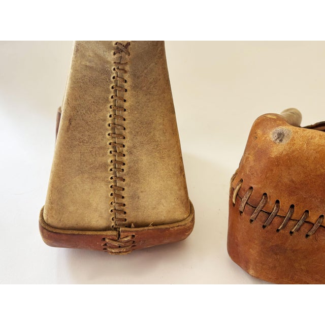 Beige Vintage Western Roping Horse Saddle Stirrups, a Pair For Sale - Image 8 of 10