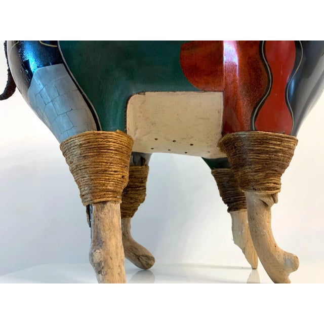 2000 - 2009 Rhino Contemporary Japanese Lacquer Art by Someya Satoshi For Sale - Image 5 of 13