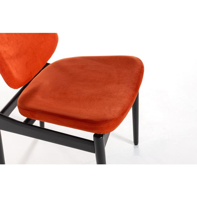 Black Vintage Chairs by Arne Vodder for France & Son, 1960, Set of 5 For Sale - Image 8 of 17