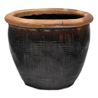 Chinese Glazed Garden Rain Pot, C. 1890 For Sale